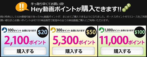 HEYZO PPVポイントまとめ買い